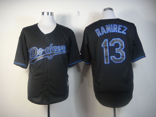 Men Los Angeles Dodgers 13 Ramirez Black MLB Jerseys